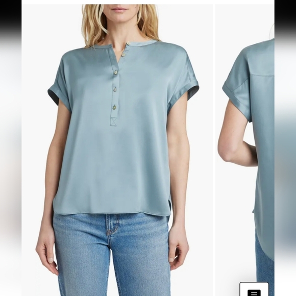 Faherty Sandwashed Silk Desmond Top - Picture 5 of 11